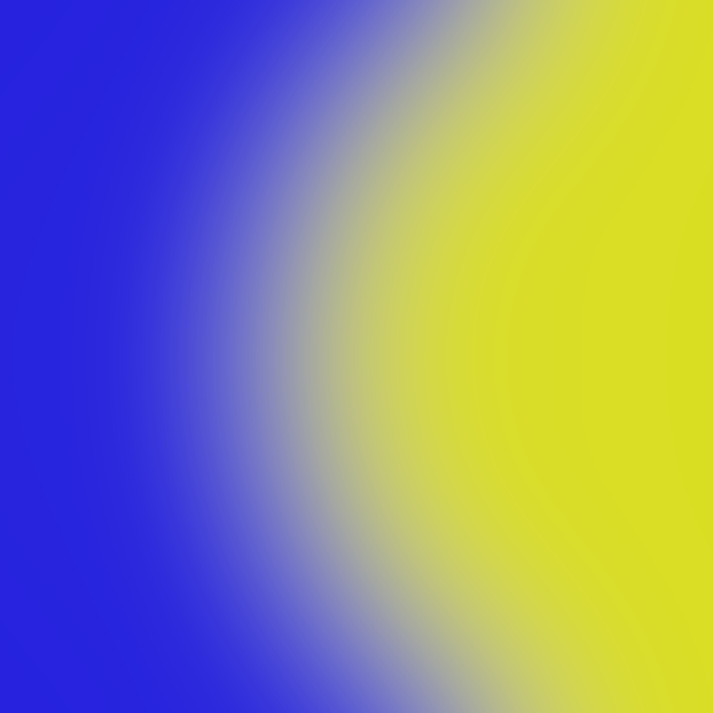 Half a blurry yellow circle on a blue background