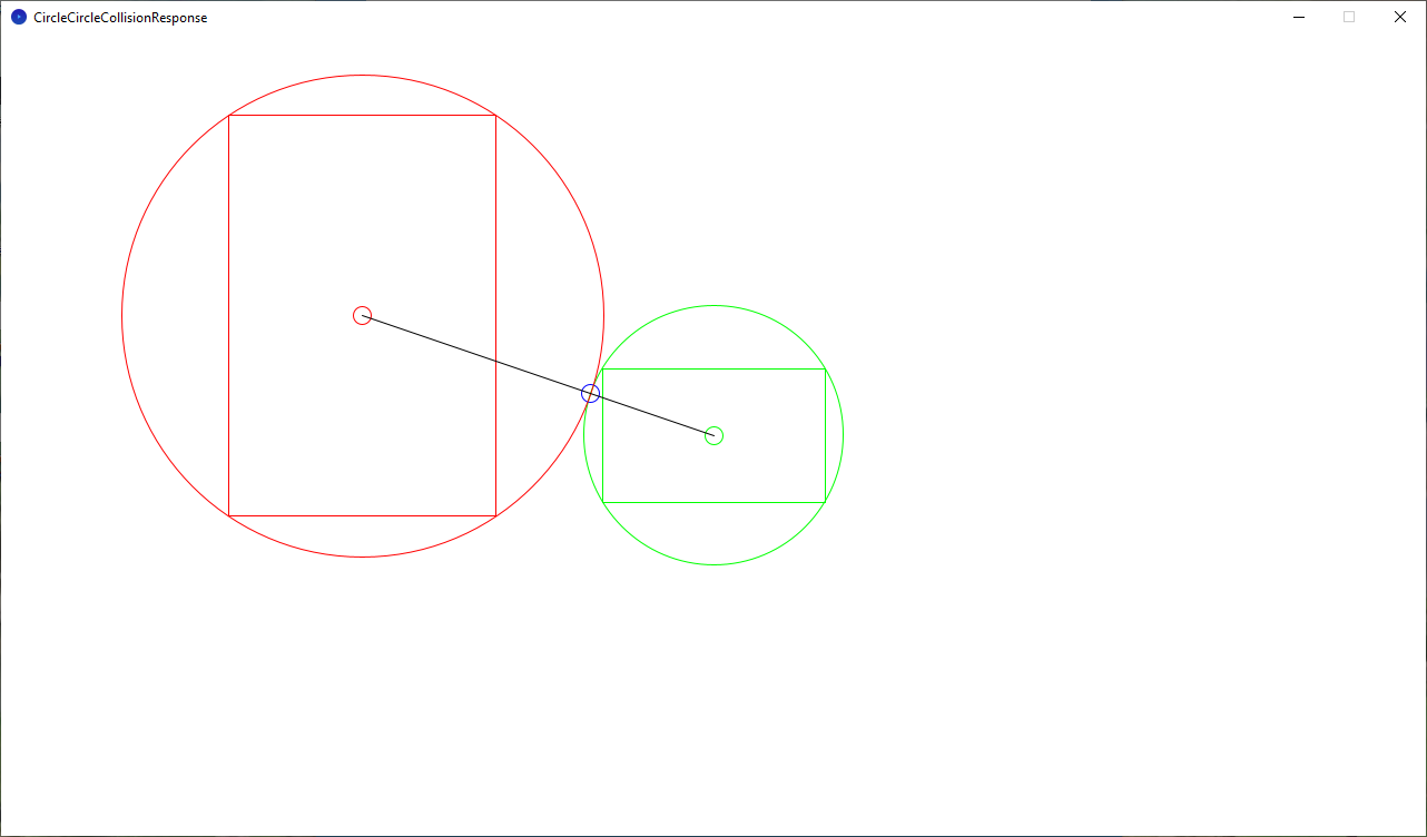 circle circle collision response