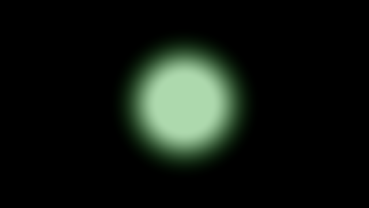 green circle gradient with smoothing applied