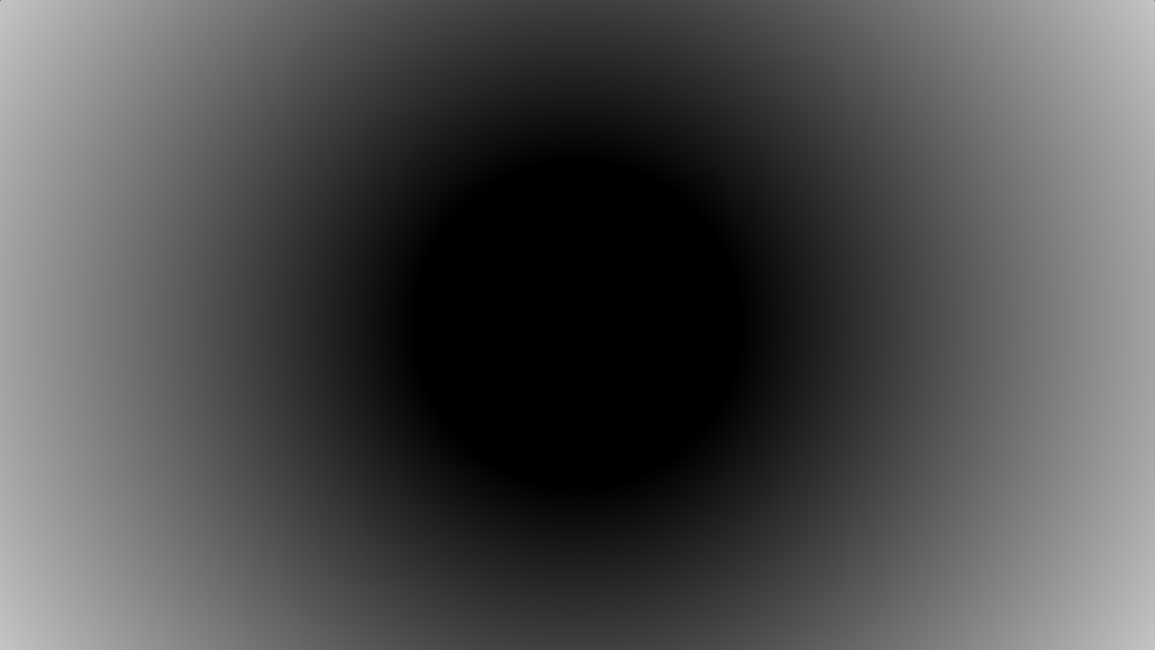greyscale circle gradient without smoothing applied
