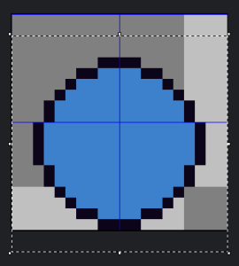 Circle moved down two pixels