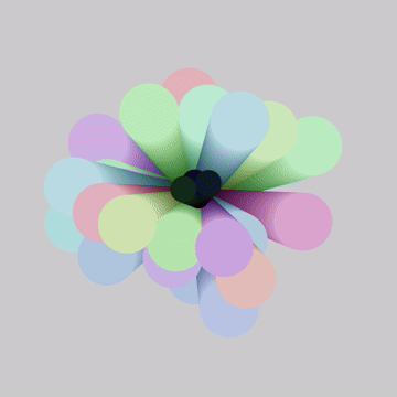 Expanding circle columns made in&nbsp;Processing