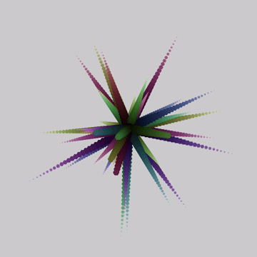 Spikey Hexagon Expanding Column