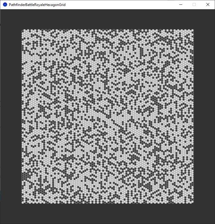 pathfinder race - large hexagon grid