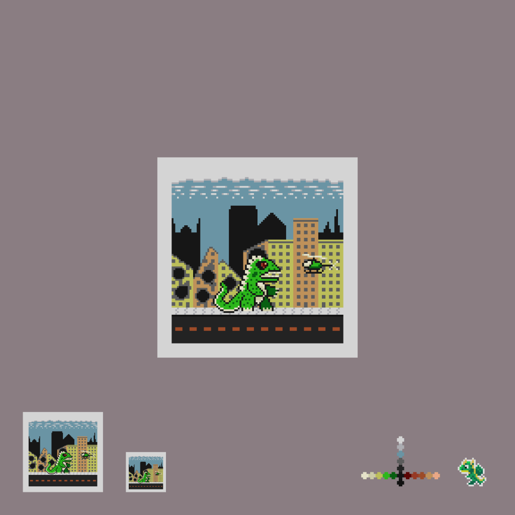 rampage godzilla destroying a city